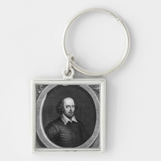 Porte-clés Portrait de William Shakespeare 1719 (Devant)