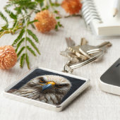 Porte-clés Portrait d'oiseaux feuillés (Côté)
