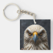 Porte-clés Portrait d'oiseaux feuillés (Devant)