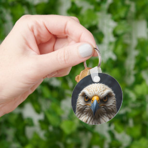 Porte-clés Portrait d'oiseaux feuillés