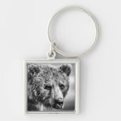 Porte-clés Portrait d'ours grizzli (Devant)