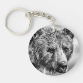 Porte-clés Portrait d'ours grizzli (Devant)
