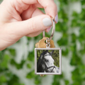 Porte-clés portrait du cheval blanc 2 (main)