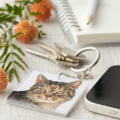 Porte-clés Portrait d'un chat (Devant Droit)