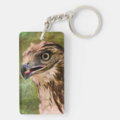 Porte-clés Portrait d'un faucon (Dos)