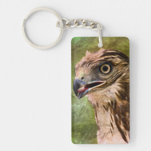 Porte-clés Portrait d'un faucon
