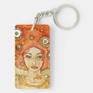 Porte-clés Portrait d'une belle fille