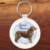 Porte-clés Portrait Golden Retriever (Verso)