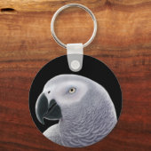 Porte-clés Portrait gris africain (Recto)