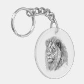 Porte-clés Portrait Lion puissant (Devant gauche)