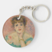 Porte-clés Portrait of Actress Jeanne Samary, Auguste Renoir (Dos)