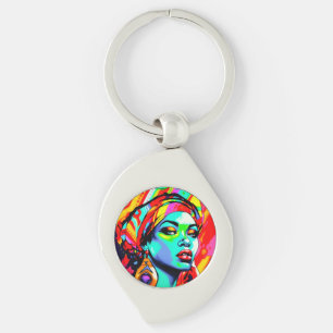 Porte-clés Portrait Pop Art