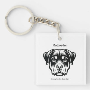 Porte-clés Portrait Rottweiler