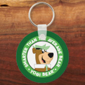 Porte-clés Portrait souriant de l'ours de Yogi (Verso)