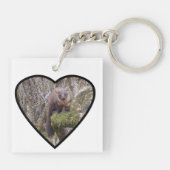 Porte-clés Portrait Unique de Créature de Forêt de Martre des (Dos)