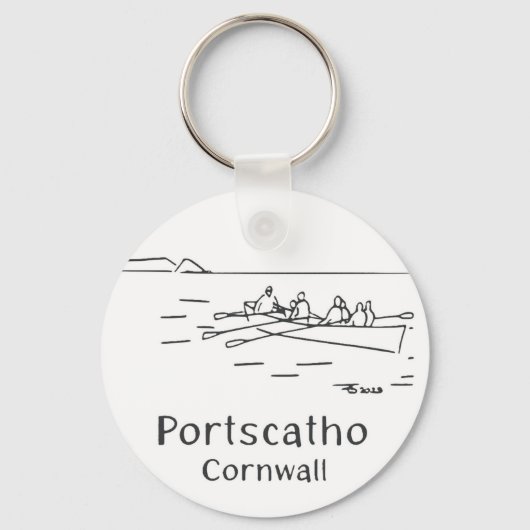 Porte-clés Portscatho Gig Rowers keyring (Recto)