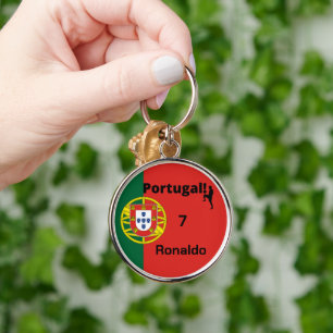 Porte-clés Portugal Soccer, personnalisable