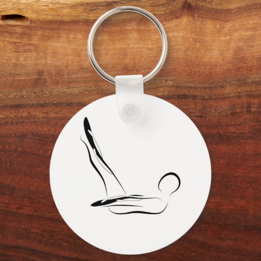 Porte-clés Pose de Pilates (Recto)