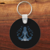 Porte-clés Pose de yoga relaxante  (Recto)