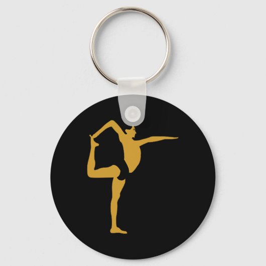 Porte-clés Pose debout de yoga (Recto)