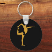 Porte-clés Pose debout de yoga (Recto)