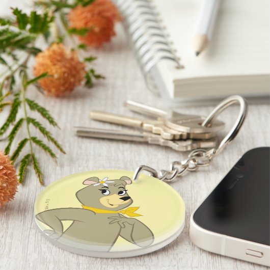 Porte-clés Pose Joueuse de Cindy Bear (Devant droit)