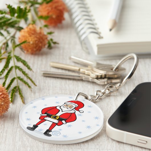 Porte-clés Pose père Noël (Devant droit)