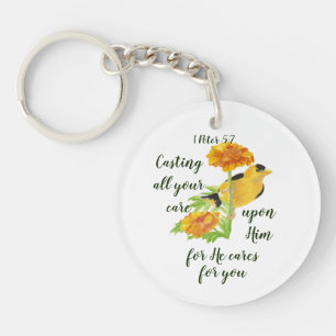 Porte-clés Poser toute votre attention sur Lui 1 Pierre 5:7 C