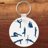 Porte-clés Poses de yoga (Recto)