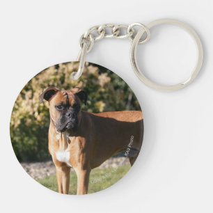 Porte-clés Position de chien de boxeur de faon