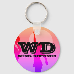 Porte-clés Position personnalisable de joueur de net-ball