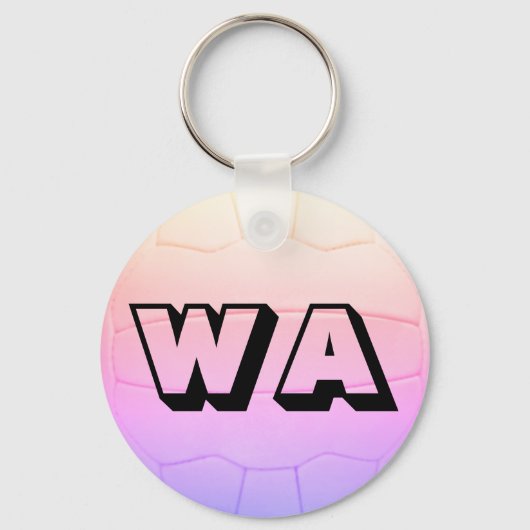 Porte-clés Positions Netball Personnalisables Conception d'im (Recto)