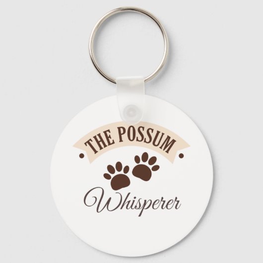 Porte-clés Possum Whisperer animal mignon pattes marsupiales (Recto)