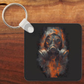 Porte-clés Post Apocalyptic Gas Mask Toxic Grunge (Recto)
