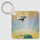 Porte-clés Poster De L'Espace Rétro-La Gravité D'Une Super Te (Recto)