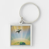 Porte-clés Poster De L'Espace Rétro-La Gravité D'Une Super Te (Devant)