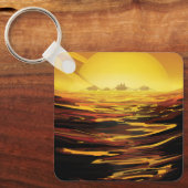 Porte-clés Poster de l'espace rétro - La plus grande lune de  (Recto)