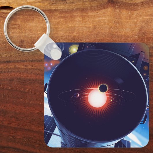 Porte-clés Poster du télescope spatial Hubble. (Recto)