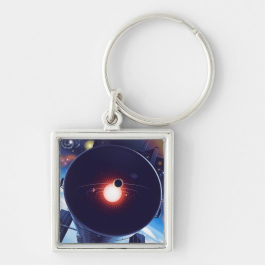 Porte-clés Poster du télescope spatial Hubble. (Devant)