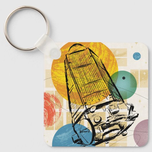 Porte-clés Poster du télescope spatial Kepler. (Recto)