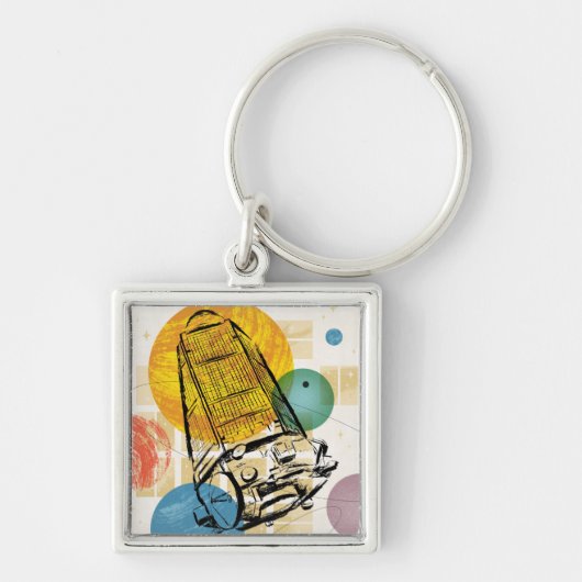 Porte-clés Poster du télescope spatial Kepler. (Devant)