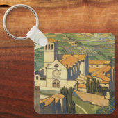 Porte-clés Poster Vintage voyage D'Assise, Italie (Recto)