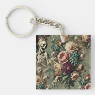 Porte-clés Posthumous Heartache - Gothique Floral Design