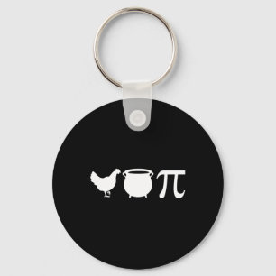 Porte-clés Pot de poulet Pi Pi Jour Vintage Retro Math Lover