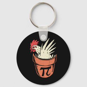Porte-clés Pot de poulet Pi Prof de maths drôle Pun Pi Day