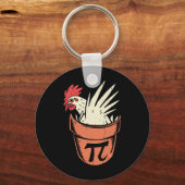 Porte-clés Pot de poulet Pi Prof de maths drôle Pun Pi Day (Recto)