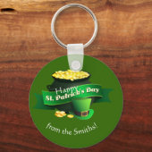 Porte-clés Pot of Gold St Patrick's Day (Recto)