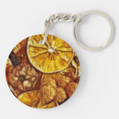Porte-clés Pot-pourri oranges Fractal (Dos)