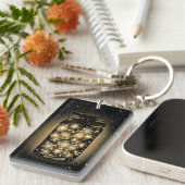 Porte-clés Pot rougeoyant de lucioles avec des étoiles de (Devant droit)