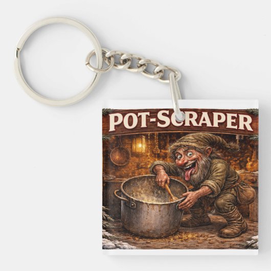 Porte-clés Pot Scraper Icelandic Yule Lad  (Devant)